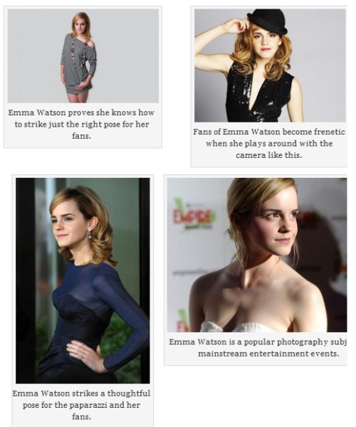 Here is a preview of the third Emma Watson picture gallery.